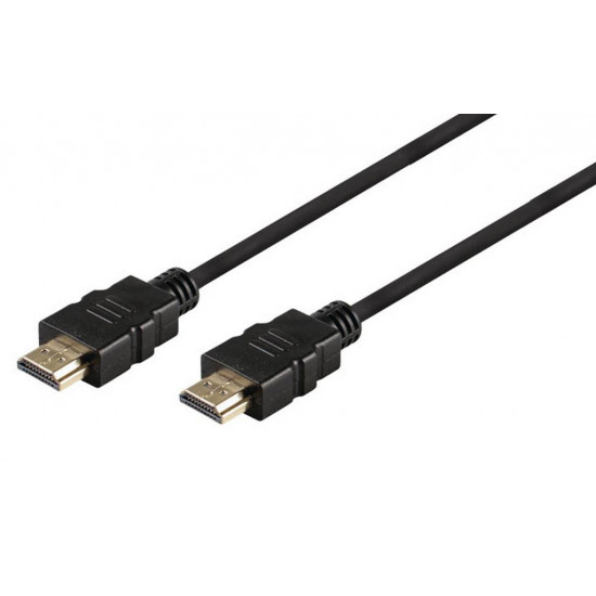 Καλώδιο σύνδεσης Jasper HDMI 1.4 A Αρσενικό σε A Αρσενικό Gold Plated CCS 1.5m Μαύρο 24254