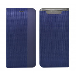 Θήκη Book Ancus Magnetic Canvas για Samsung SM-A805F Galaxy A80 TPU Μαύρη-Μπλε 25537