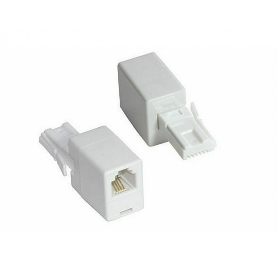 Μούφα Τηλεφωνικού Καλωδίου Jasper RJ11 Θηλυκό σε BT (UK) Αρσενικό 26148