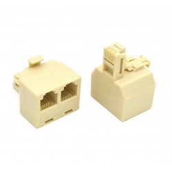 Μούφα Τηλεφωνικού Καλωδίου RJ11 Jasper Αρσενικό σε 2x Θηλυκό 26157
