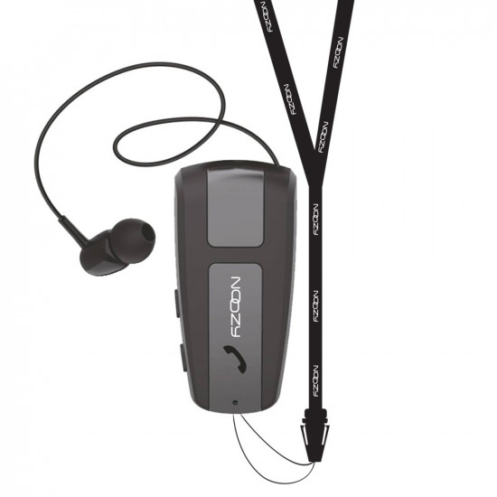Bluetooth Hands Free Noozy Roller BH68 V.5.0 με Δόνηση και Strap Λαιμού Multi Pairing Μαύρο 27170