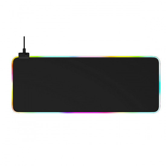 Mousepad iMICE GMS-WT5 με RGB LED περιμετρικό φωτισμό 800x300mm Μαύρο 27782