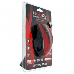 Ασύρματο Ποντίκι Noozy SW-16 USB 6D 2.4GHz με 6 Πλήκτρα και 1600DPI Μαύρο-Κόκκινο 28721