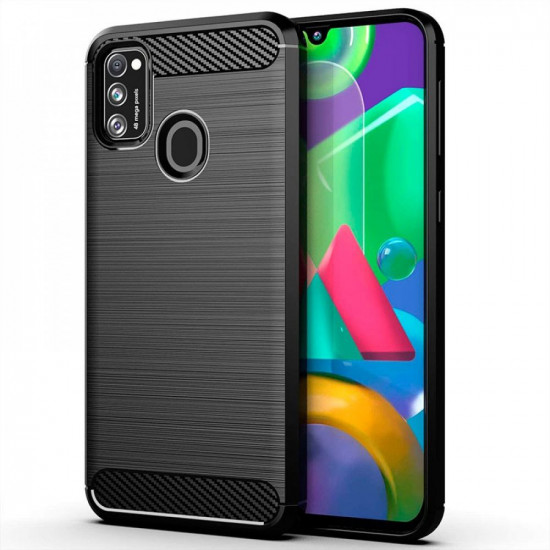 Θήκη TPU Ancus Carbon Series για Samsung M21 M215F M30s M307F M31 M315F Μαύρη 30656