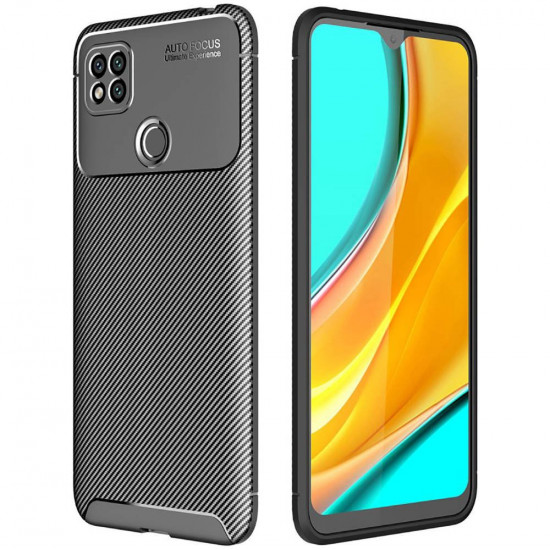 Θήκη Ancus AutoFocus Carbon Fiber για Xiaomi Redmi 9C Μαύρη 35573