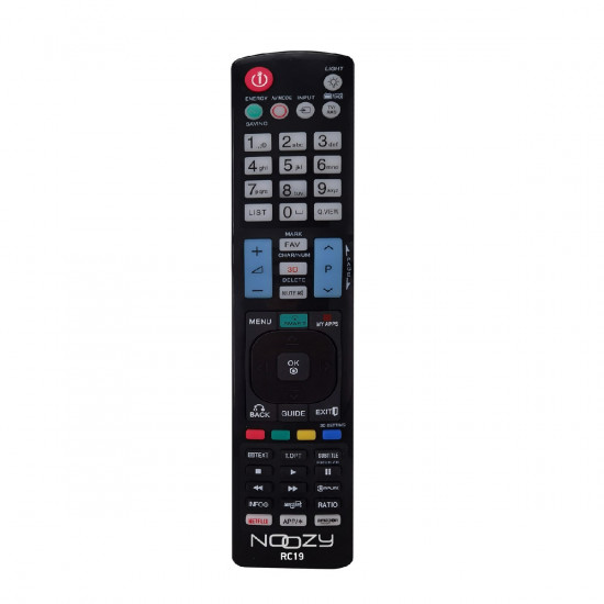Τηλεχειριστήριο Noozy RC19 για Τηλεοράσεις LG, Samsung  Άμεσης Αντικατάστασης με Φωτιζόμενο Πληκτρολόγιο 35893