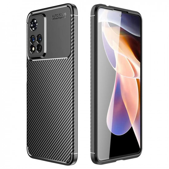 Θήκη Ancus AutoFocus Carbon Fiber για Xiaomi Poco X4 Μαύρη 36473