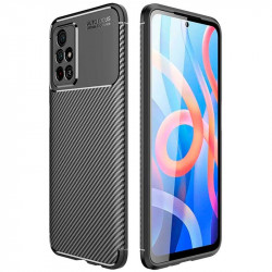 Θήκη Ancus AutoFocus Carbon Fiber για Xiaomi Redmi Note 11T 5G  Note 11s 5G  Poco M4 Pro 5G Μαύρη 36475