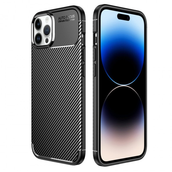 Θήκη Ancus AutoFocus Carbon Fiber για Apple iPhone 14 Pro Max Μαύρη 37933