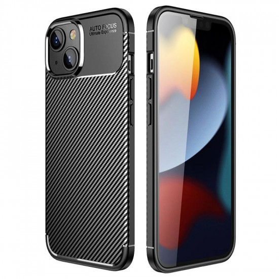 Θήκη Ancus AutoFocus Carbon Fiber για Apple iPhone 14 Plus Μαύρη 37937