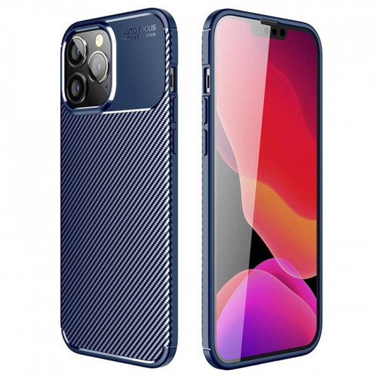 Θήκη Ancus AutoFocus Carbon Fiber για Apple iPhone 14 Pro Μπλε 37944