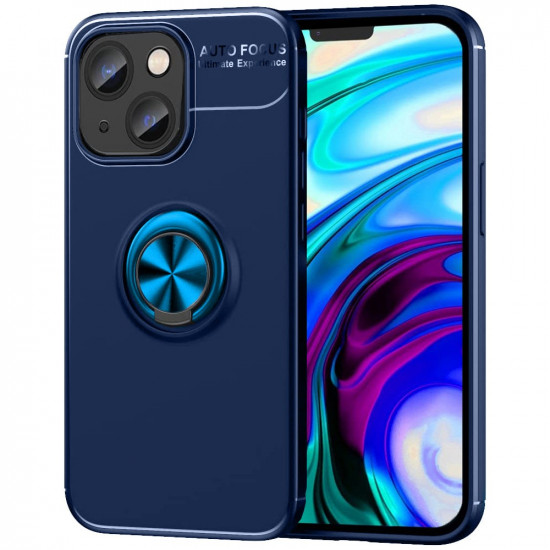 Θήκη Ancus AutoFocus Shockproof με Ring Holder για Apple iPhone 14 Plus Μπλε 37961