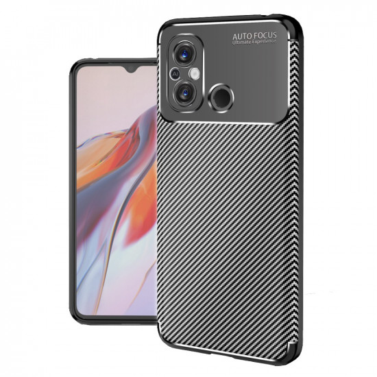 Θήκη Ancus AutoFocus Carbon Fiber για Xiaomi Redmi 12C Μαύρη 39467