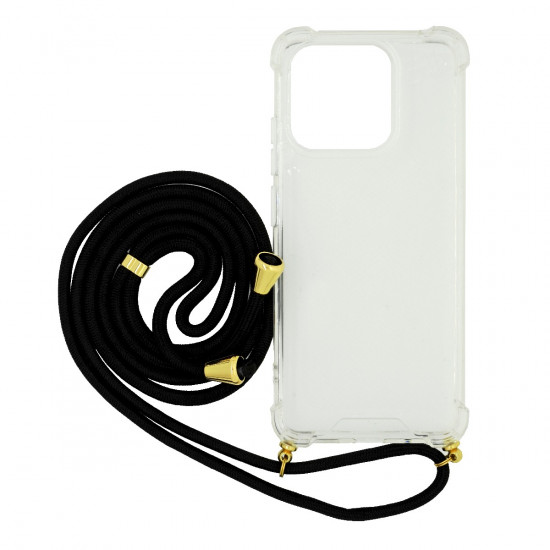 Θήκη Ancus Crossbody για Xiaomi Redmi 12C με Κορδόνι Μαύρo 39471