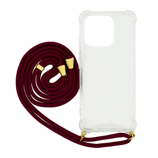 Θήκη Ancus Crossbody για Xiaomi Redmi 12C με Κορδόνι Κόκκινο 39472