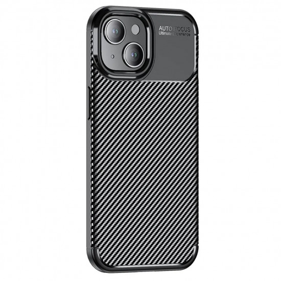 Θήκη Ancus AutoFocus Carbon Fiber για Apple iPhone 15 Μαύρη 39688