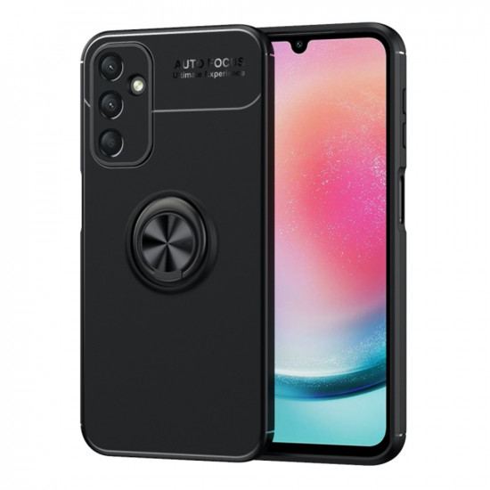 Θήκη Ancus AutoFocus Shock Proof με Ring Holder για Samsung SM-A245F Α24 4G Μαύρη 40964