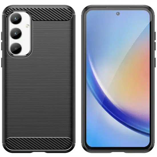 Θήκη TPU Ancus Carbon Series για Samsung SM-A356 Galaxy A35 5G Μαύρη 44986