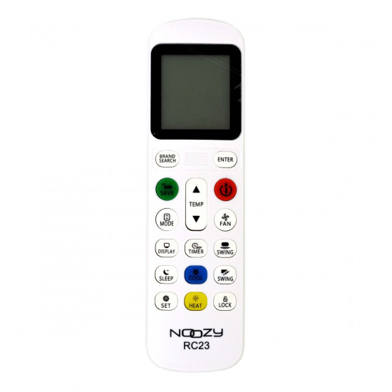 Τηλεχειριστήριο Universal Noozy RC23 για Κλιματιστικά με Λειτουργία Κλειδώματος για Παιδιά και Φωτιζόμενη Οθόνη 45260