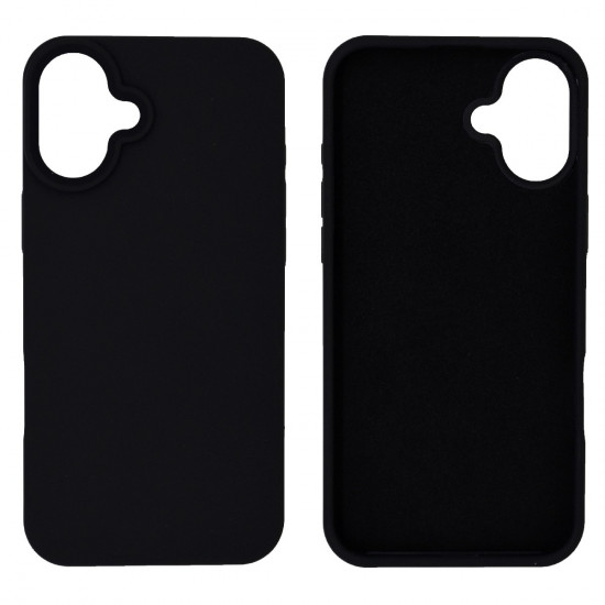 Θήκη Ancus Silicon Liquid για Apple  iPhone 16 Plus Μαύρο 45523