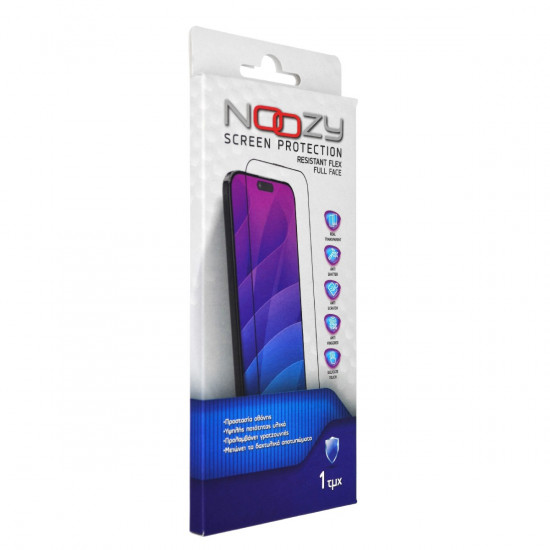 Tempered Glass Noozy Full Face Resistant Flex 9H για Apple iPhone 16 Plus 45622