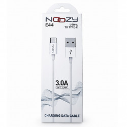 Καλώδιο Σύνδεσης και Φόρτισης Noozy Flow E44 USB σε USB-C 3.0A Λευκό 1m 47200