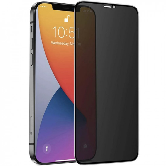 Tempered Glass Noozy Privacy 30 Μοίρες Protection Full Face 3D για Apple iPhone 15 Pro Max 48632