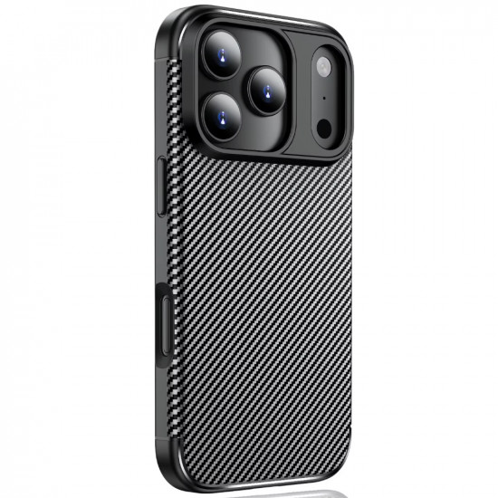 Θήκη Ancus AutoFocus Carbon Fiber για Apple iPhone 17 Pro Μαύρη 50815