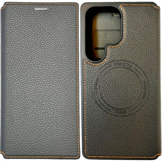 Θήκη Folio TPU Ancus Magnetic Ring για Samsung S938 Galaxy S25 Ultra 5G Μαύρη 50849