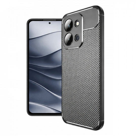 Θήκη Ancus AutoFocus Carbon Fiber για Xiaomi Redmi 15C TPU Μαύρη 50903