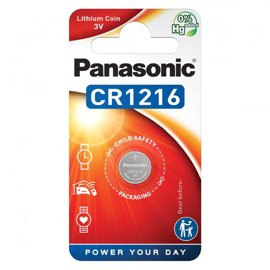 Buttoncell Lithium Coin Panasonic CR1216 Τεμ. 1 39034