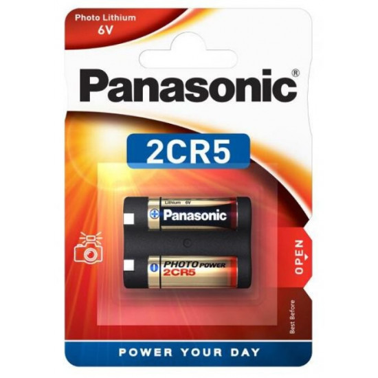 Μπαταρία Lithium Panasonic 2CR5 6V Τεμ. 1 28043