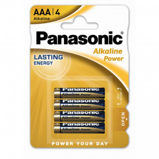Μπαταρία Αλκαλική Panasonic Alcaline Power LR03APB/4BP size AAA 1.5V Τεμ. 4 24294