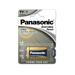 Μπαταρία Αλκαλική Panasonic Alcaline Everyday Power 6LF22EPS 6LR61 9V Τεμ. 1 46380