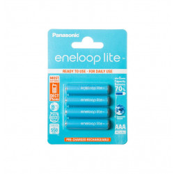 Μπαταρία Επαναφορτιζόμενη Panasonic eneloop lite BK-4LCCE/4BE 550 mAh size AAA Ni-MH 1.2V Τεμ. 4 26812