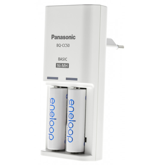 Φορτιστής Μπαταριών Panasonic Eneloop BQ-CC50E για AA με 2 ΑΑ μπαταρίες 1900mAh 23462