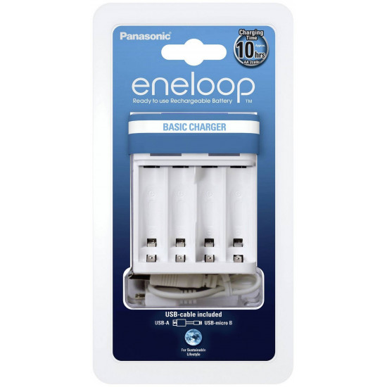 Φορτιστής Μπαταριών Panasonic Eneloop BQ-CC61E USB για AA/AAA 21707