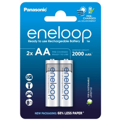 Μπαταρία Επαναφορτιζόμενη Panasonic Eneloop BK-3MCDE/2BE 2000 mAh size AA Ni-MH 1.2V Τεμ. 2 39040