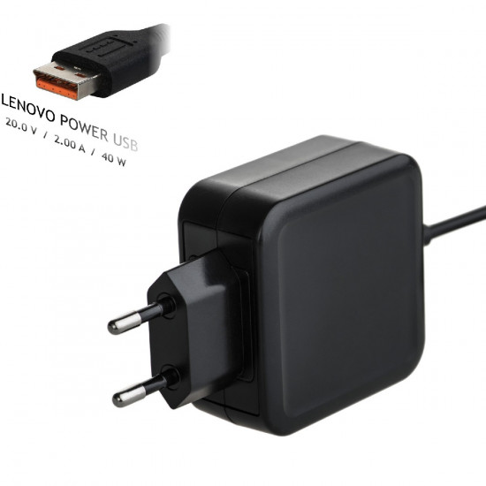 Τροφοδοτικό Notebook Akyga AK-ND-59 20V /2.0A 40W Lenovo Power USB Lenovo 1.2m 38522