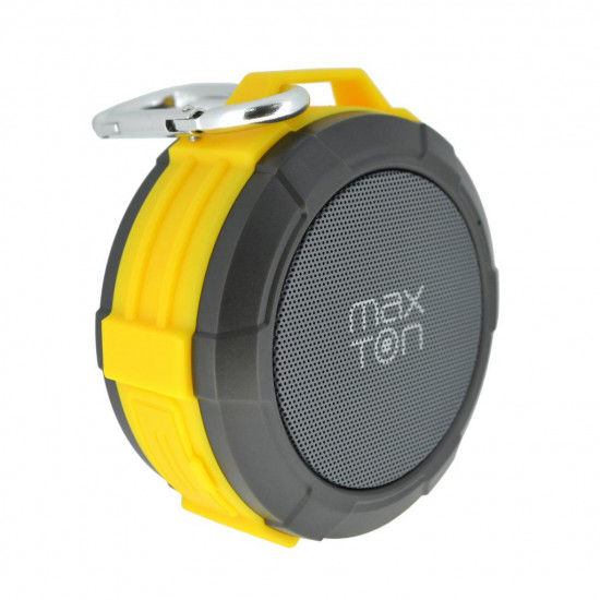 Φορητό Ηχείο Εξωτερικού Χώρου Bluetooth Maxton Telica MX51 3W RMS IP5 Κίτρινο με Ενσωματωμένο Μικρόφωνο Audio-in MicroSD 22653