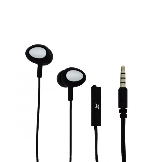 Hands Free Maxcom Soul 2 Stereo Earphones 3.5mm Μαύρα με Μικρόφωνο και Πλήκτρο Απάντησης/Σίγασης 25795