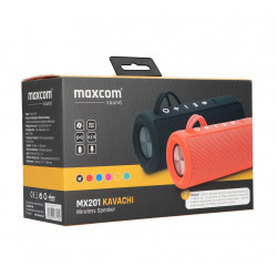 Φορητό Αδιάβροχο Ηχείο Bluetooth Maxcom Kavachi MX201 TWS 2x5W Μαύρο IP66 10h Αναπαραγωγής 27032