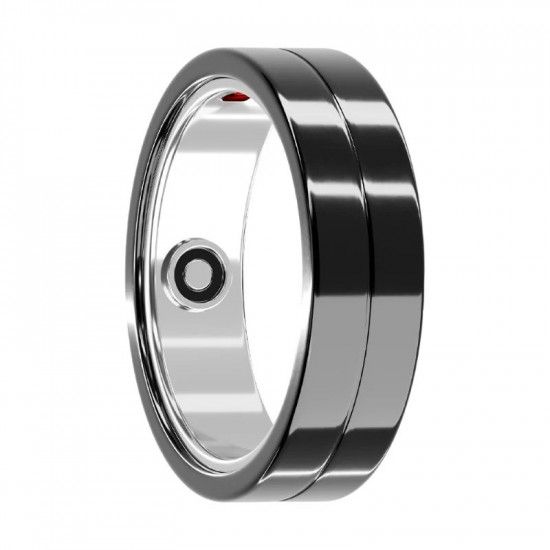Smart Ring Maxcom mRing MR100 No.12 (Εσωτερική Διάμετρος 21.7mm) IP68 με Μετρητή Παλμών, Ύπνου, Θερμίδες, Βήματα Μαύρο 46603