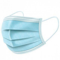 Μάσκα Προσώπου 2R Τριών Επιπέδων Μίας Χρήσης Λευκή 50 Τεμάχια 34031