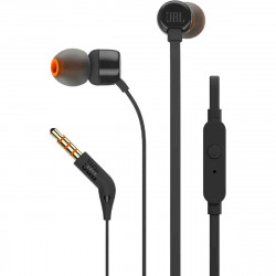 Hands Free JBL Tune 160 In-ear 3.5mm 9mm Dynamic Driver Pure Bass Sound με Μικρόφωνο JBLT160BK 1.2m Μαύρα 38101