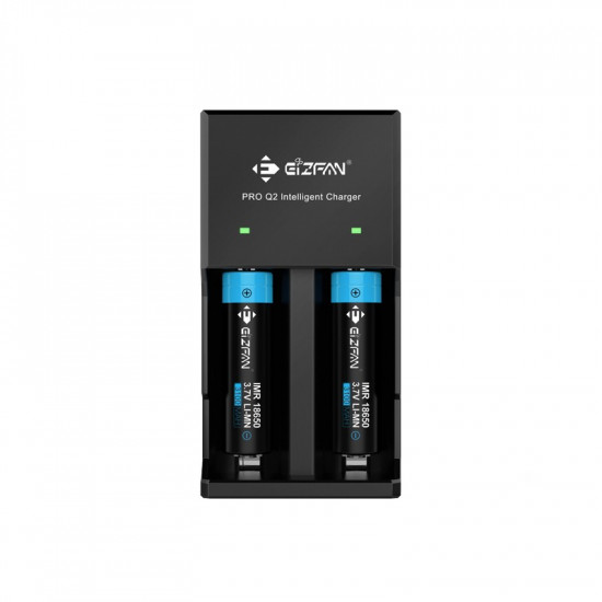 Φορτιστής Μπαταριών EiZfan Pro Q2  3.7V με Ένδειξη Led 2 Θέσεων 35618
