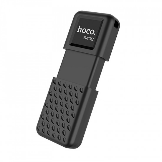 Flash Drive Hoco UD6 Intelligent 64GB USB 2.0 Zinc Alloy Μαύρο 39664