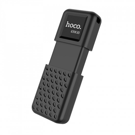 Flash Drive Hoco UD6 Intelligent 128GB USB 2.0 Zinc Alloy Μαύρο 39665
