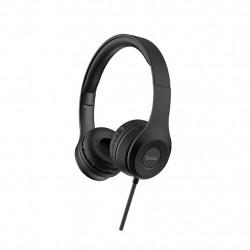 Ακουστικά Stereo Hoco W21 Graceful Charm 3.5mm με Μικρόφωνο Μαύρα 25867