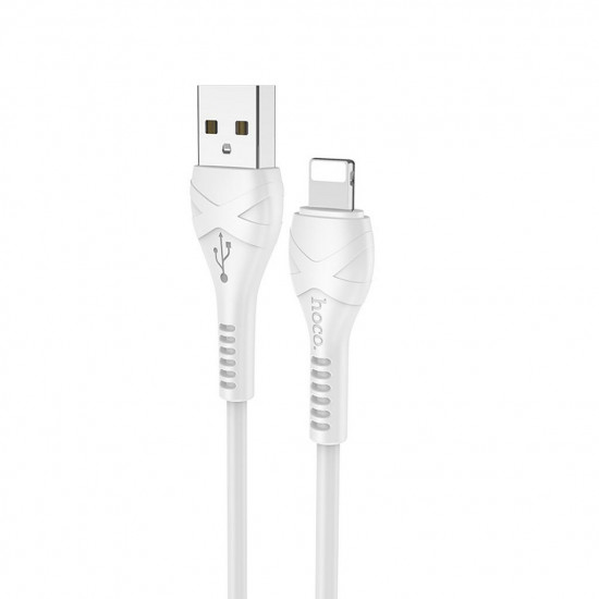 Καλώδιο Hoco X37 Cool Power USB σε Lightning Fast Charging 2.4A Λευκό 1m 25652